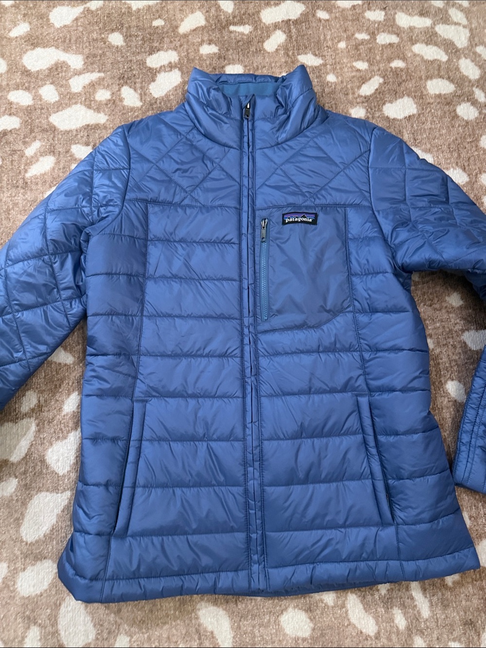 Patagonia Blue Quilted Puffer Jacket size m